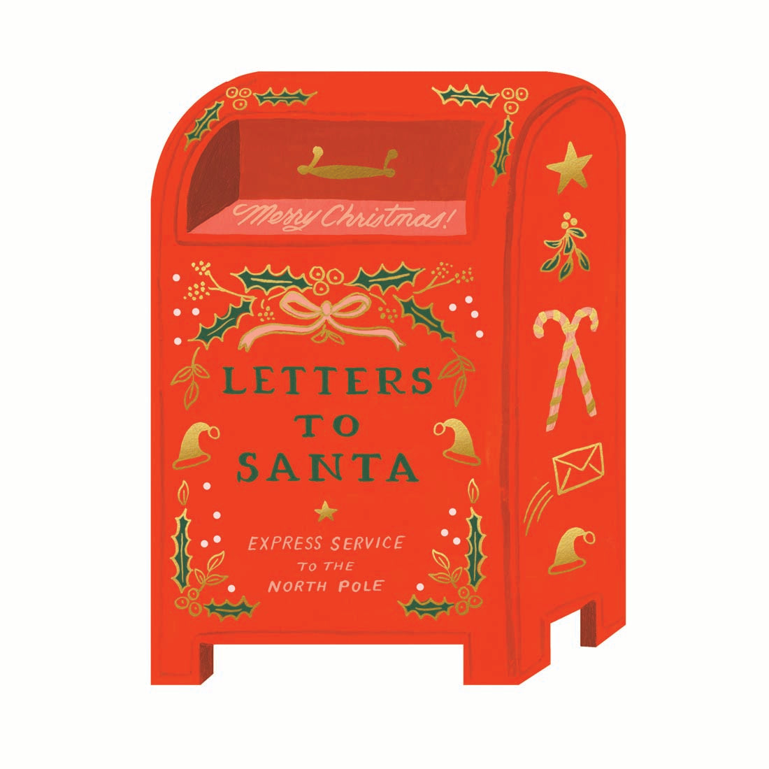 Letters to Santa Foiled Die-Cut Holiday Boxed Cards