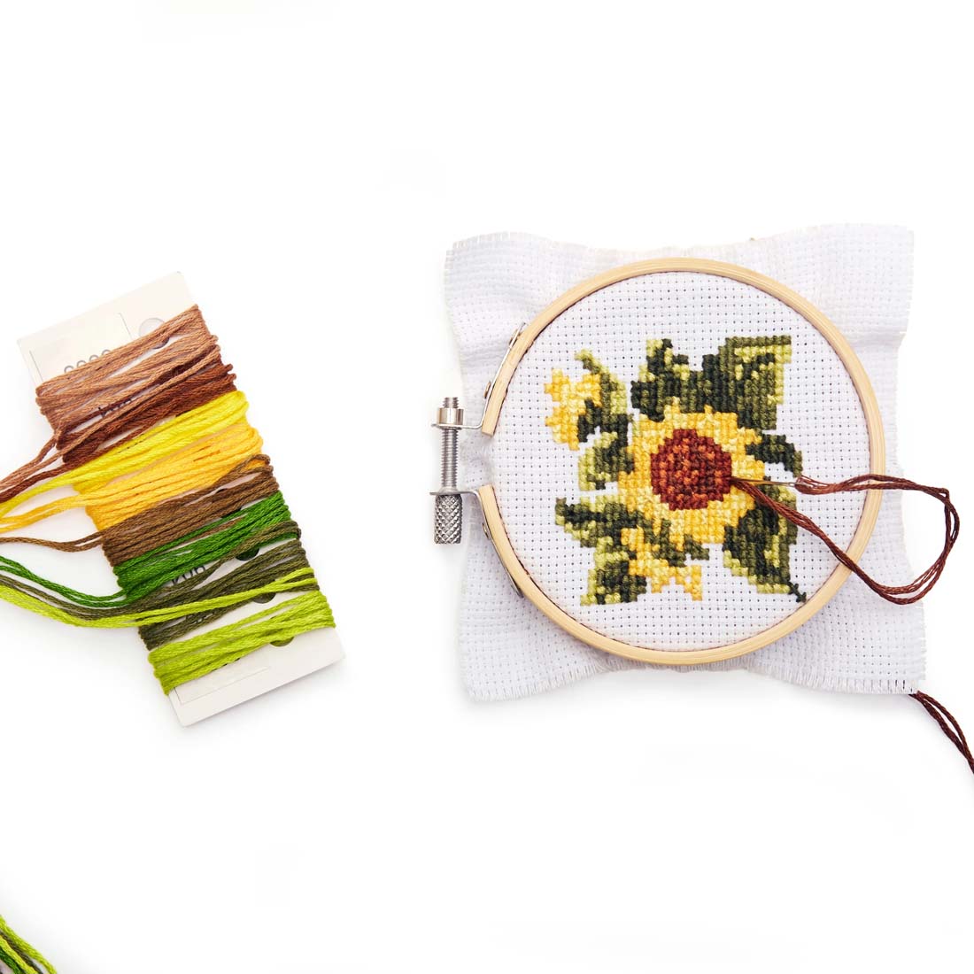 Sunflower Mini Cross Stitch Kit