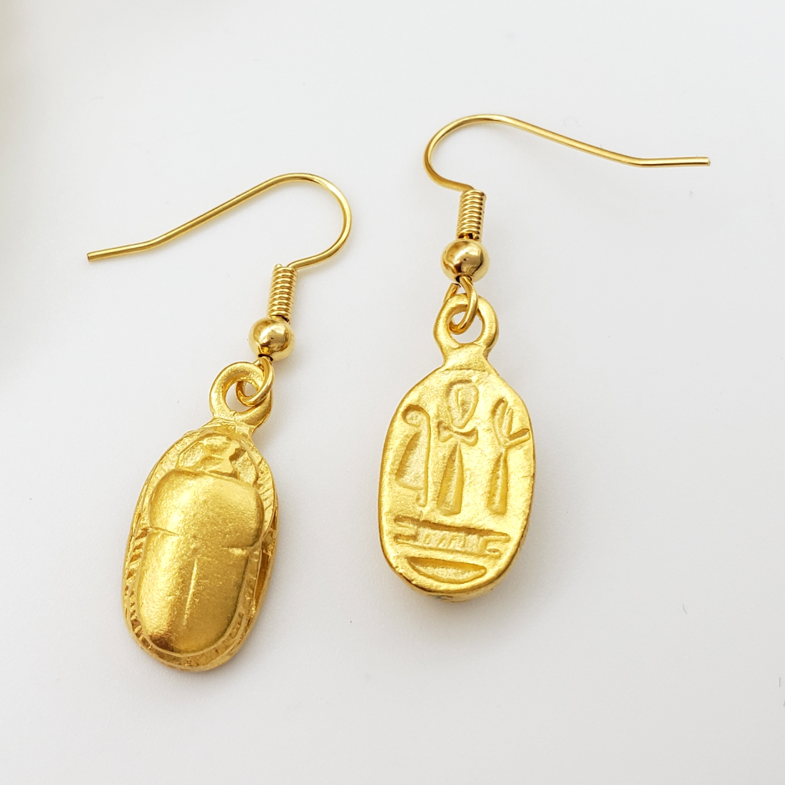 Scarab Gold Earring