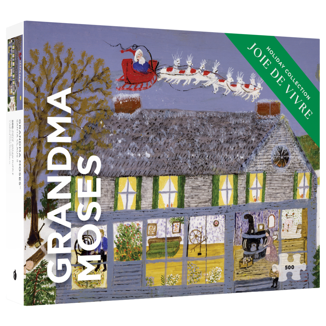 Grandma Moses: Santa Claus II 500-Piece Puzzle