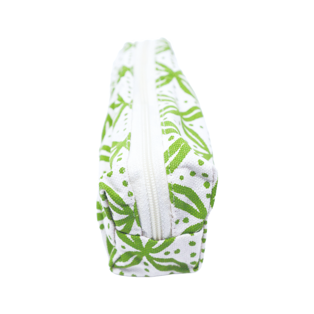 Green Print Pencil Case
