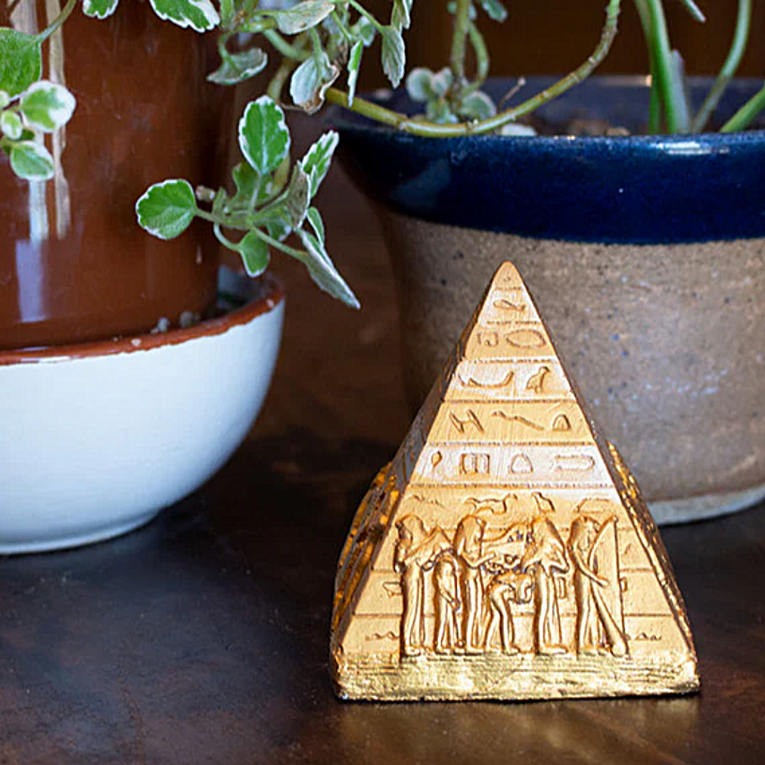 Gypsum Golden Pyramid
