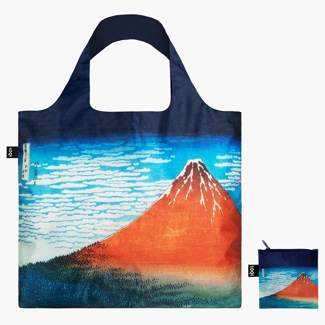 Hokusai Red Fuji Recycled Bag