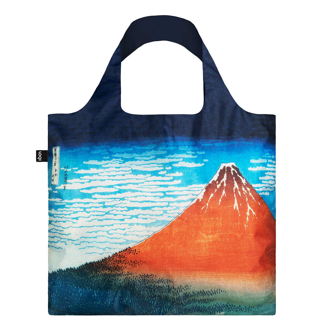 Hokusai Red Fuji Recycled Bag