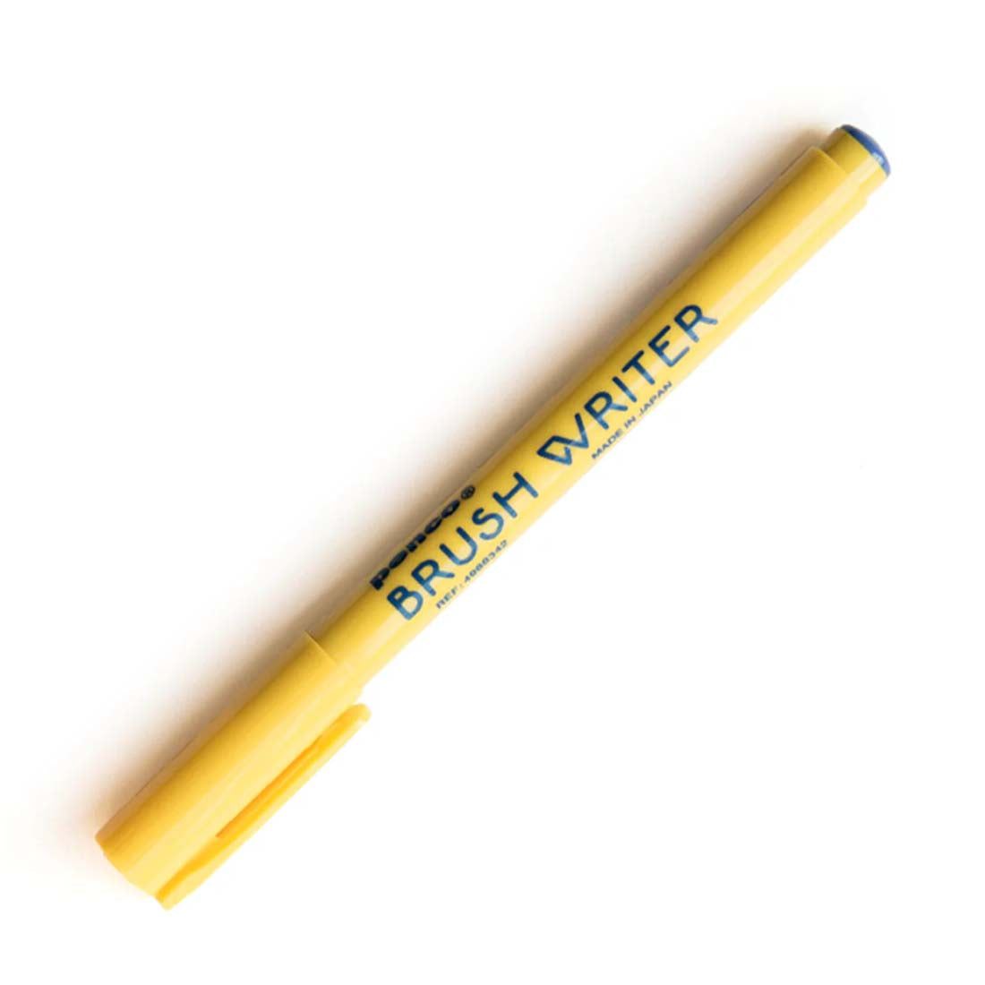 Yellow marker with 'Brush Writer' text on a white background