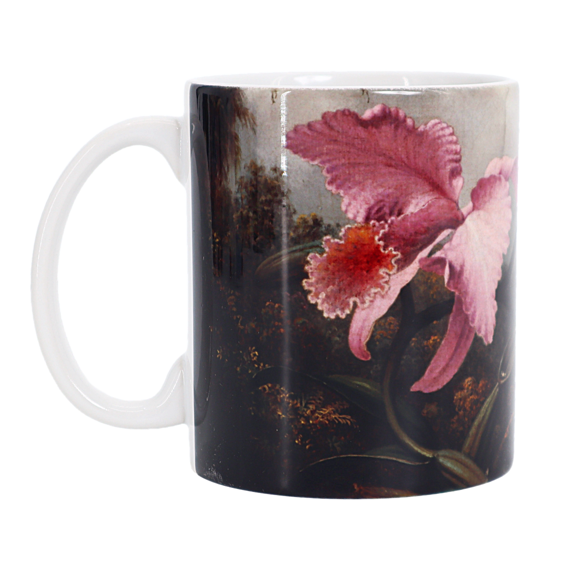 Meade Orchid and Hummingbird Mug