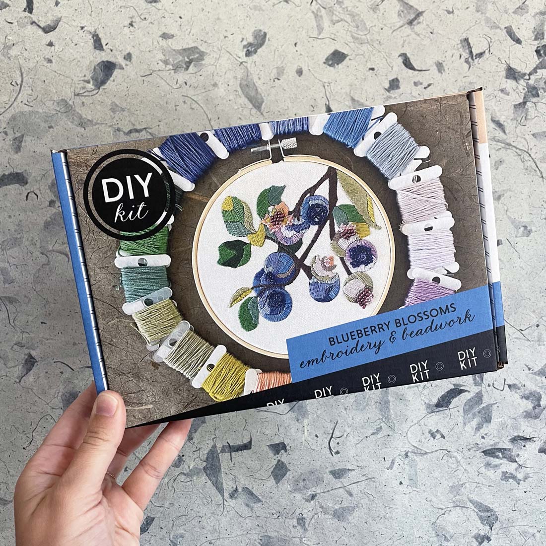 DIY Blueberry Embroidery Kit
