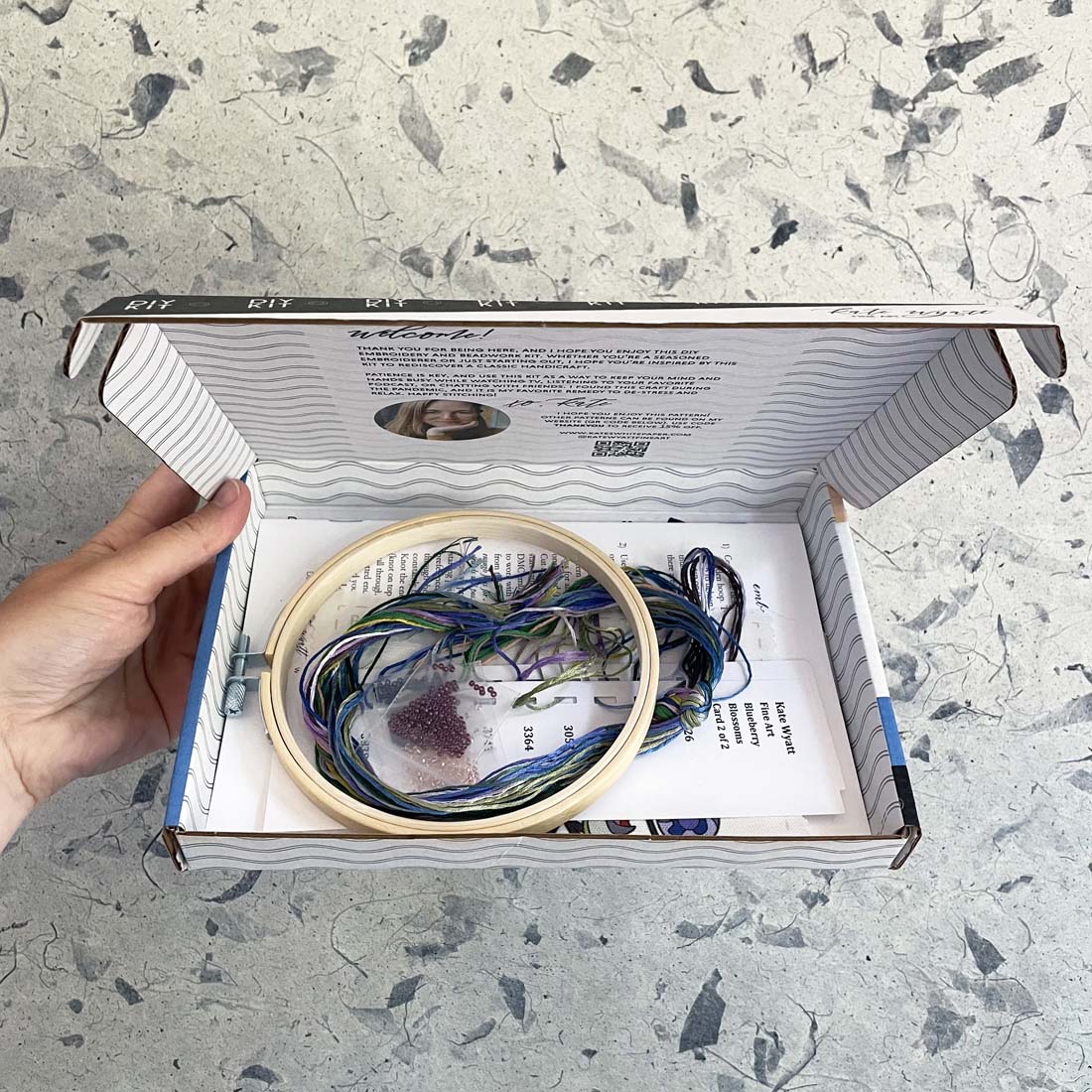 DIY Blueberry Embroidery Kit