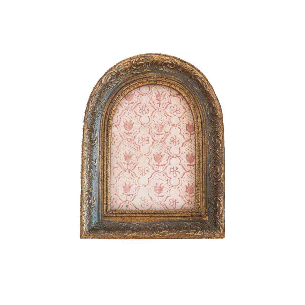 Decorative frame with floral pattern on a white background