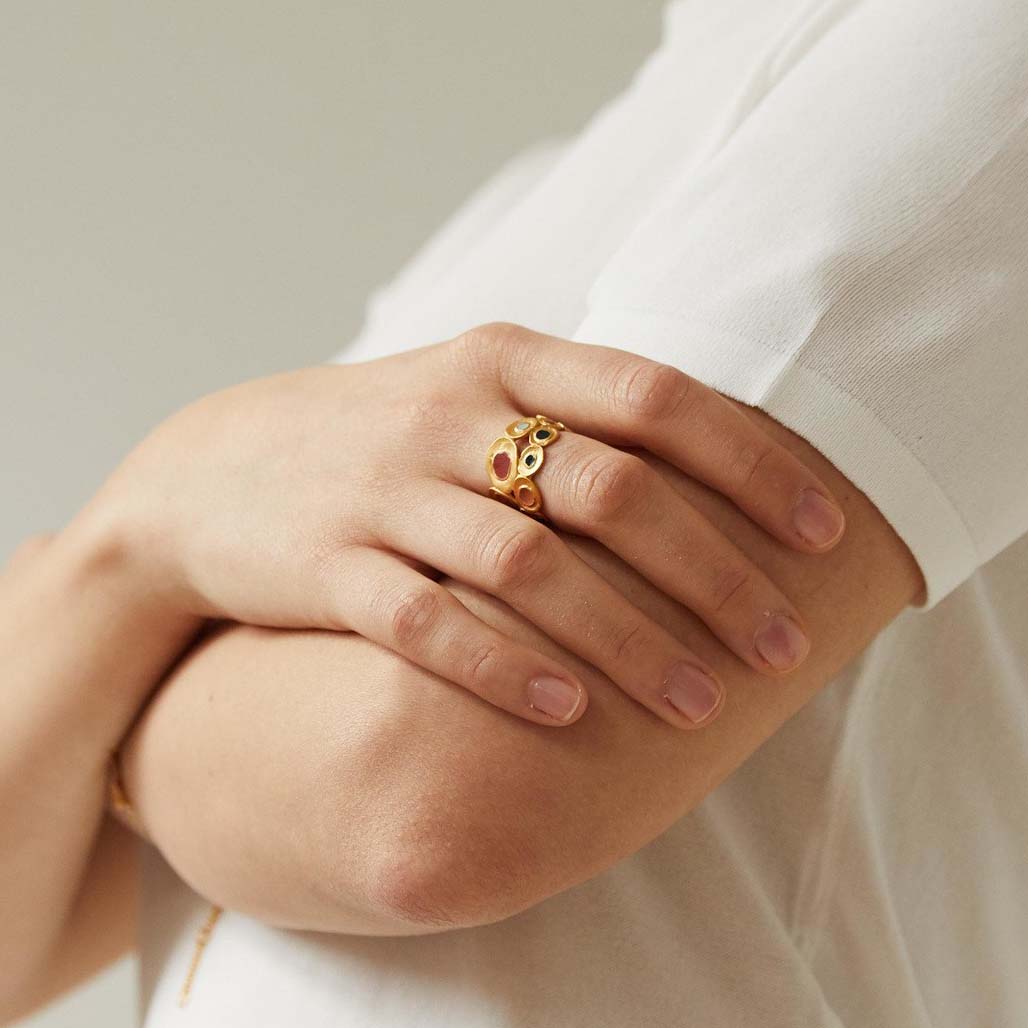 Favorita Enamel Ring Size 6