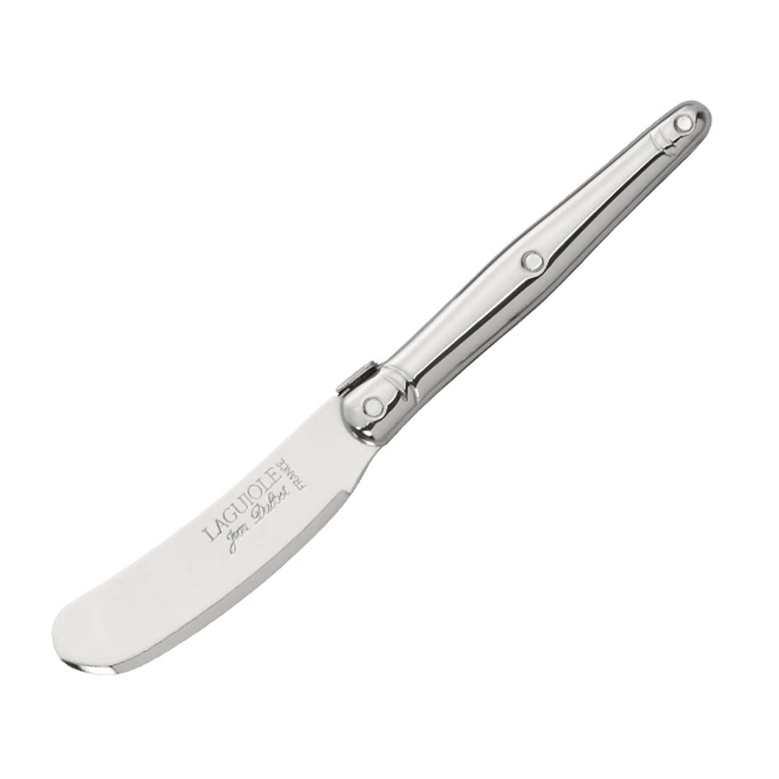 Metal spatula with 'Lagostina' branding on a white background
