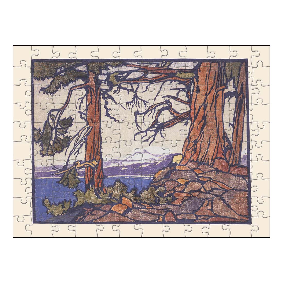 William S. Rice 120-Piece Double-Sided Jigsaw Puzzle Set