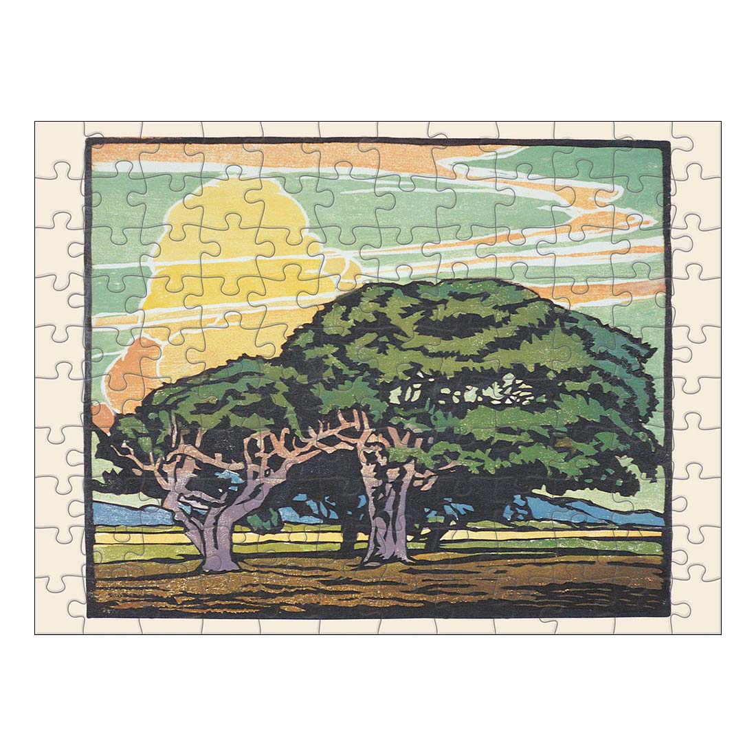 William S. Rice 120-Piece Double-Sided Jigsaw Puzzle Set