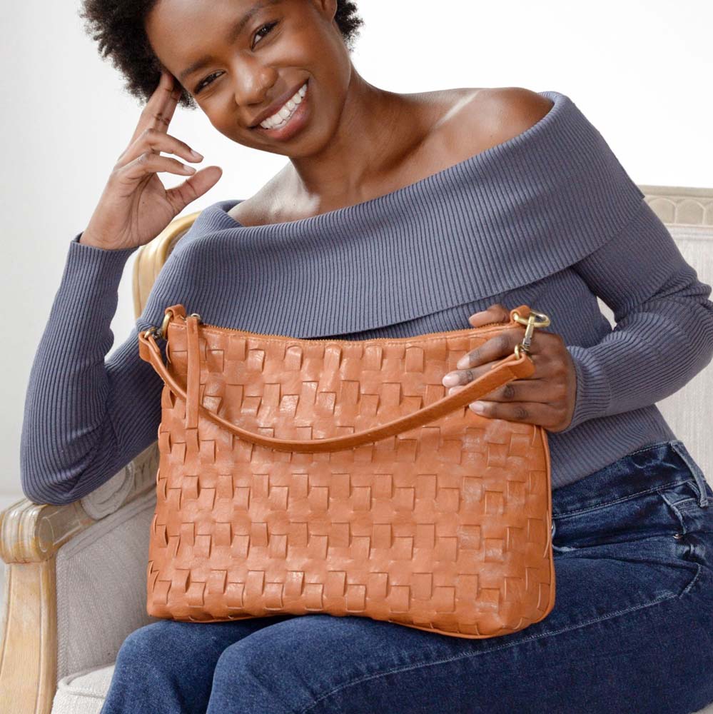 Winnie Woven Hobo Bag