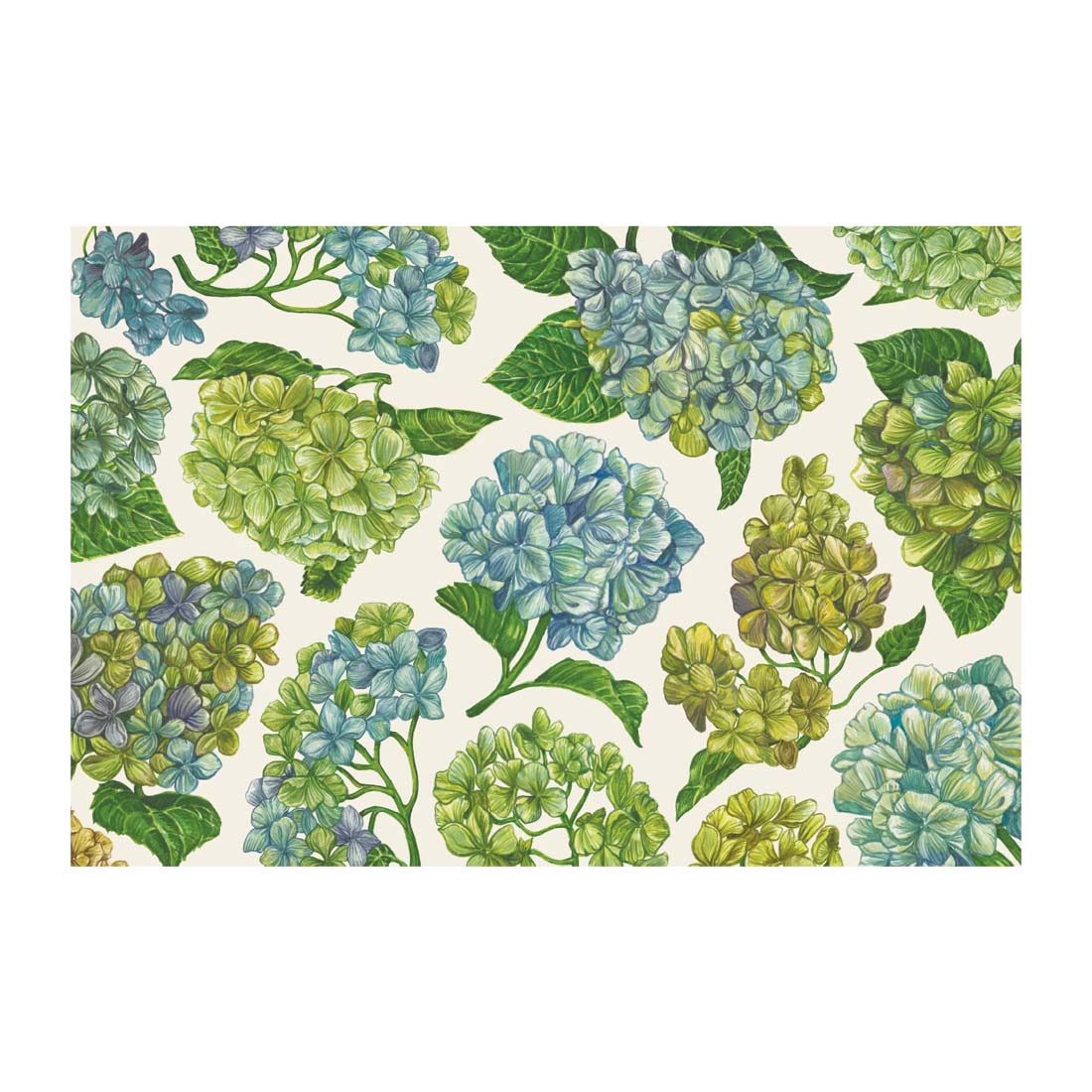Blooming Hydrangea Paper Placemat Pack