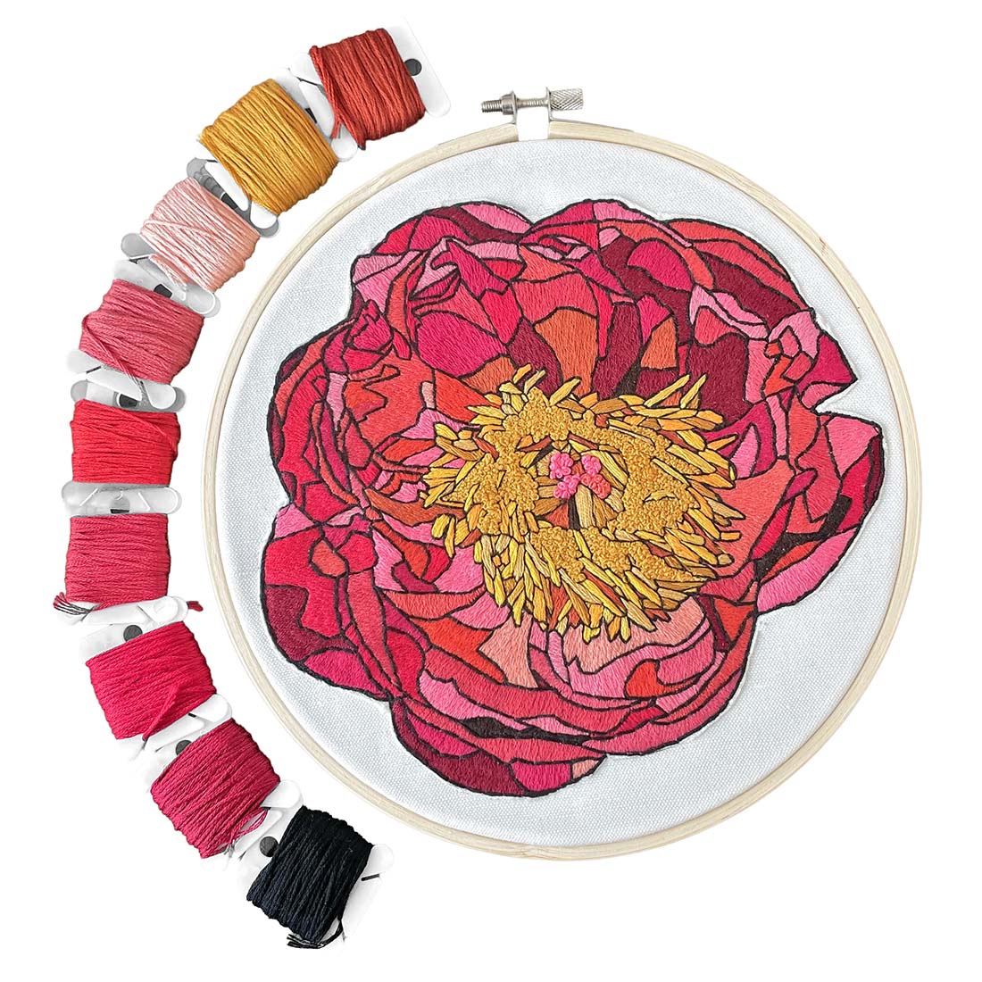 Peony DIY Embroidery Kit