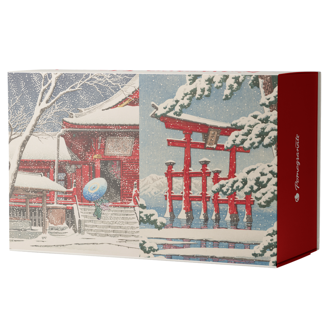 Kawase Hasui: Snowfall 120 Piece Double-Sided Jigsaw Puzzle Set