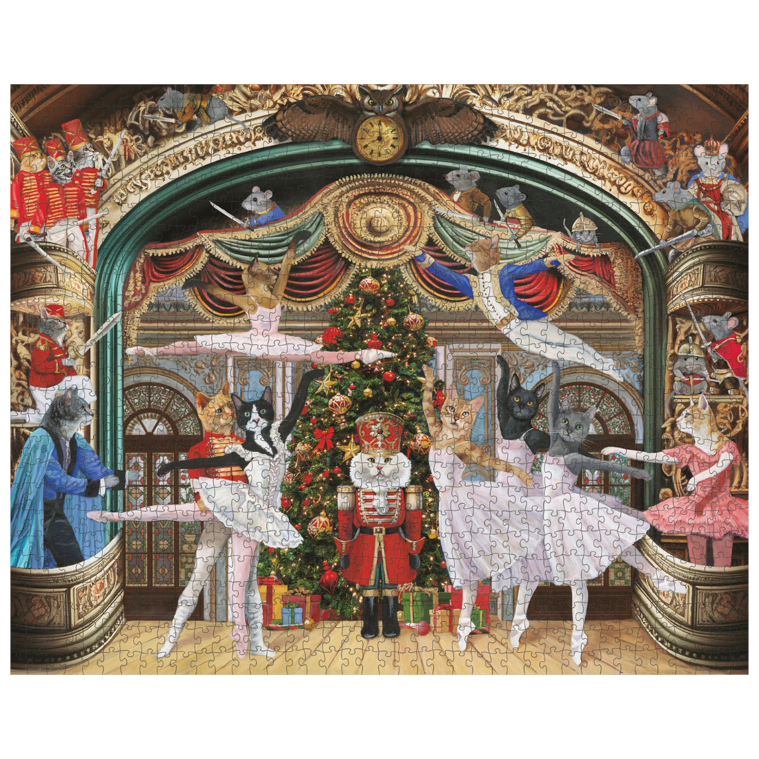 Carol Lew: Nutcracker Kitties 1000-Piece Jigsaw Puzzle