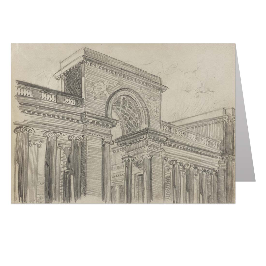 Applegarth Sketch of California Palace of The Legion of Honor Notecard