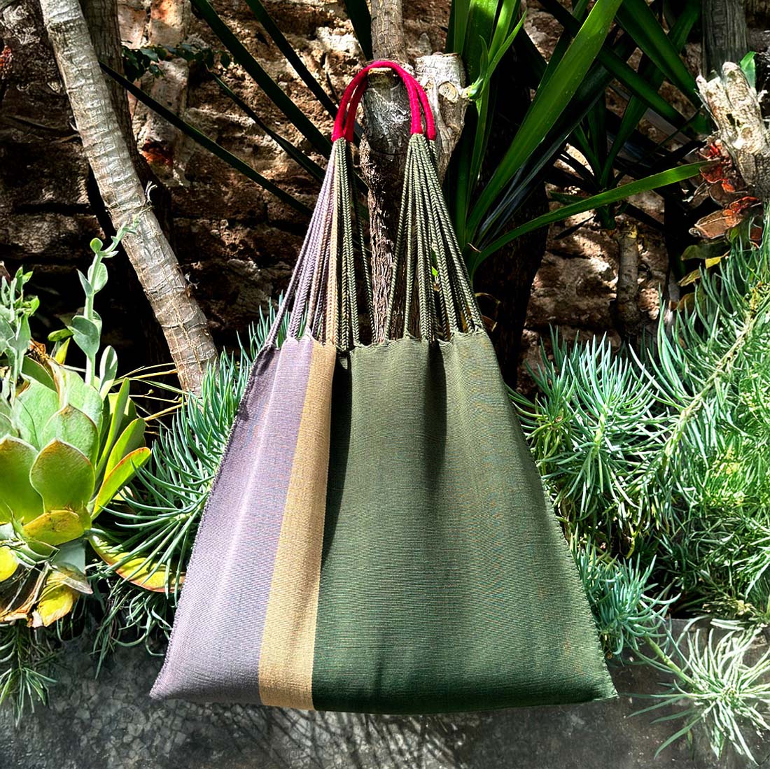 Heather & Verde Las Rayas Tote Bag
