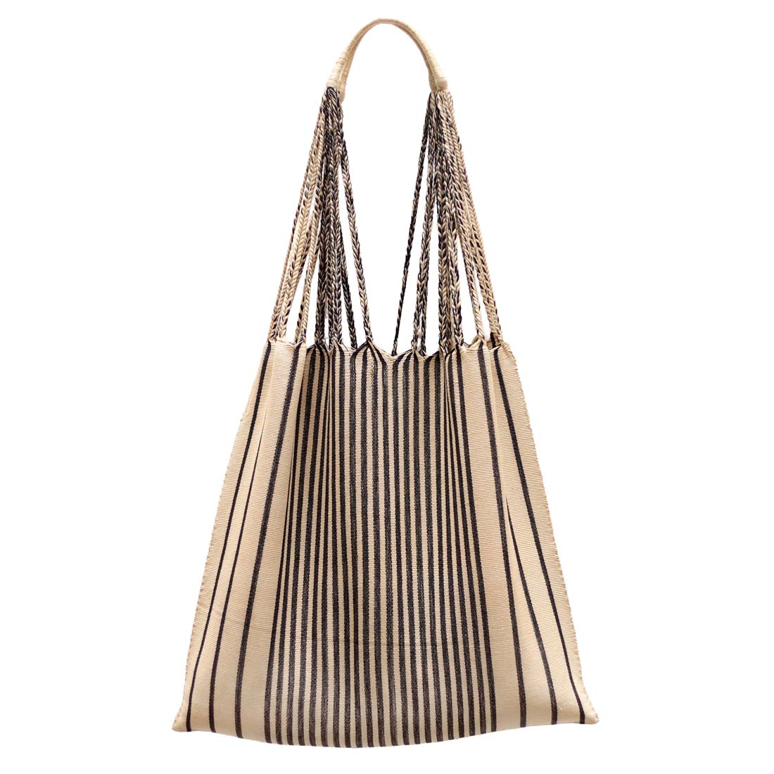 Natural Las Rayas Tote Bag