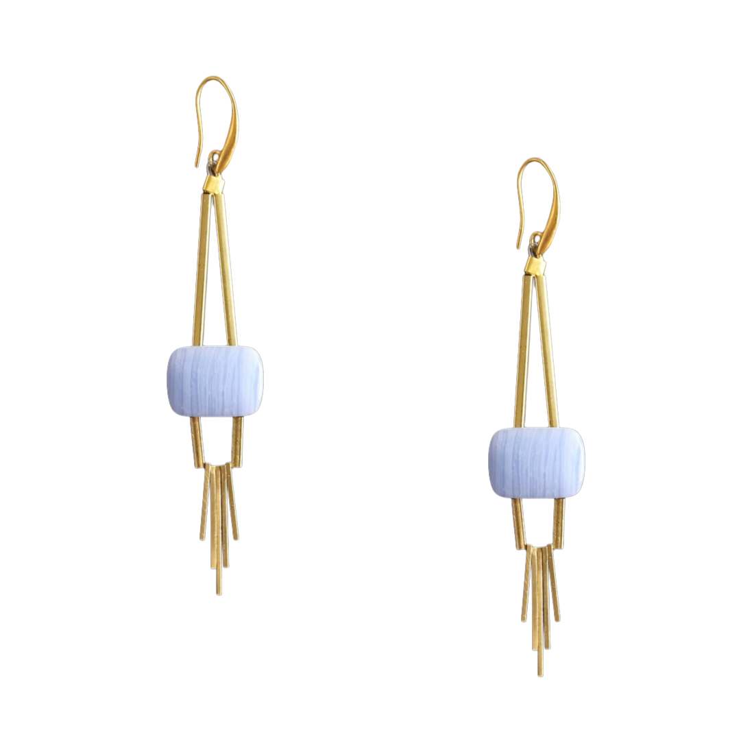 Lavender Geometric Earrings