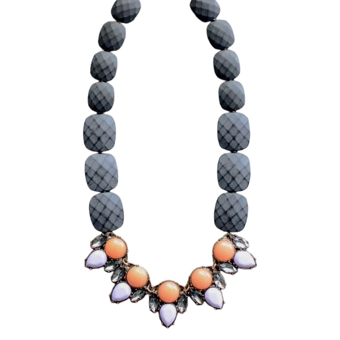 Lavender and Peach Necklace