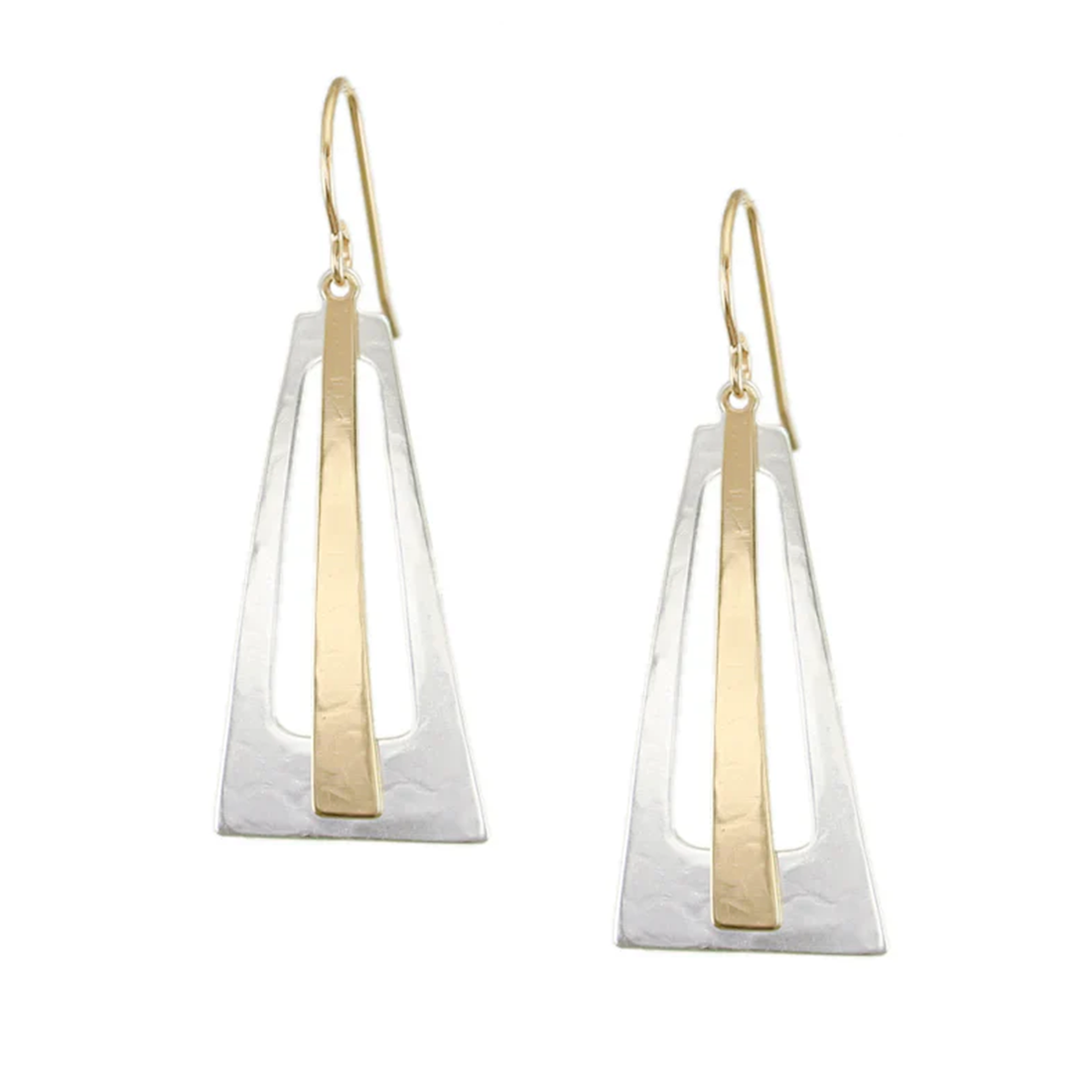 Layered Rays Wire Earrings