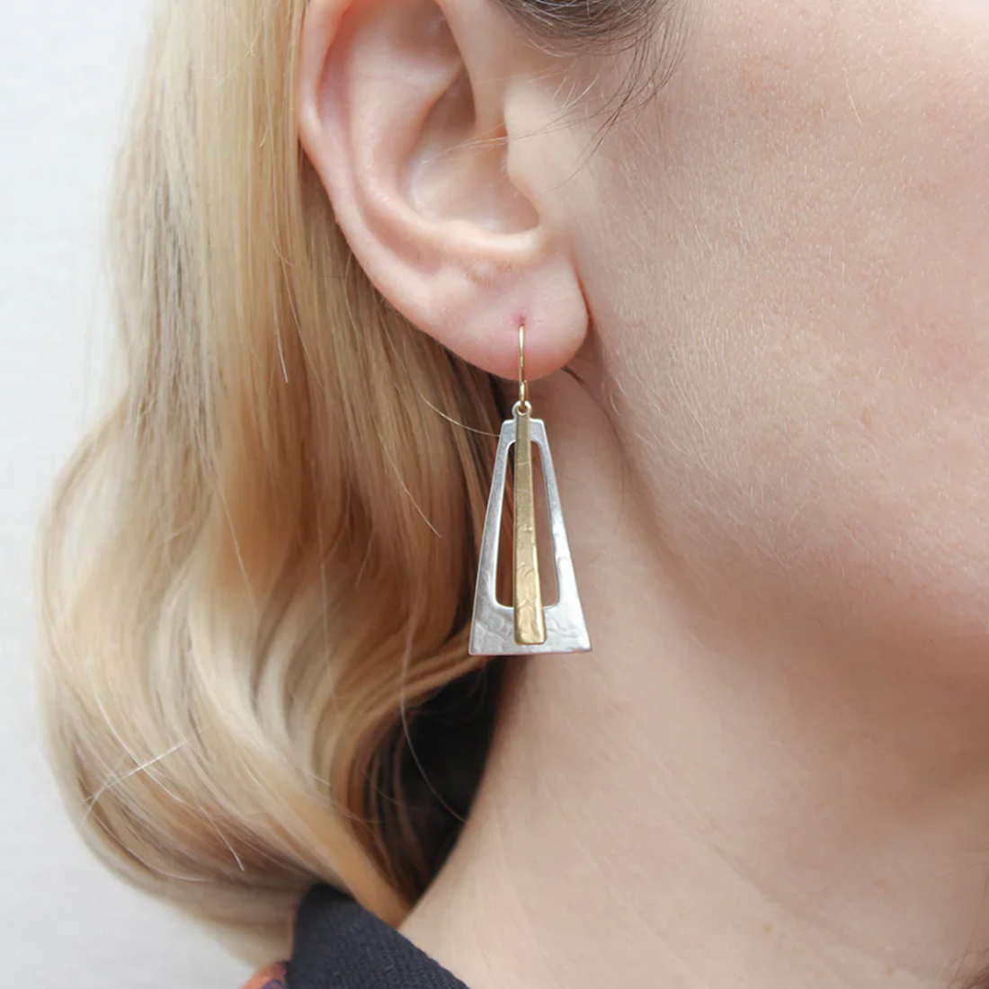 Layered Rays Wire Earrings