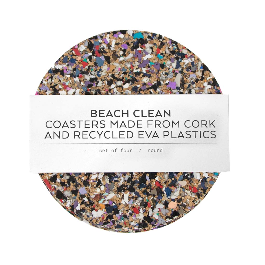 Beach Clean Round Coaster Set