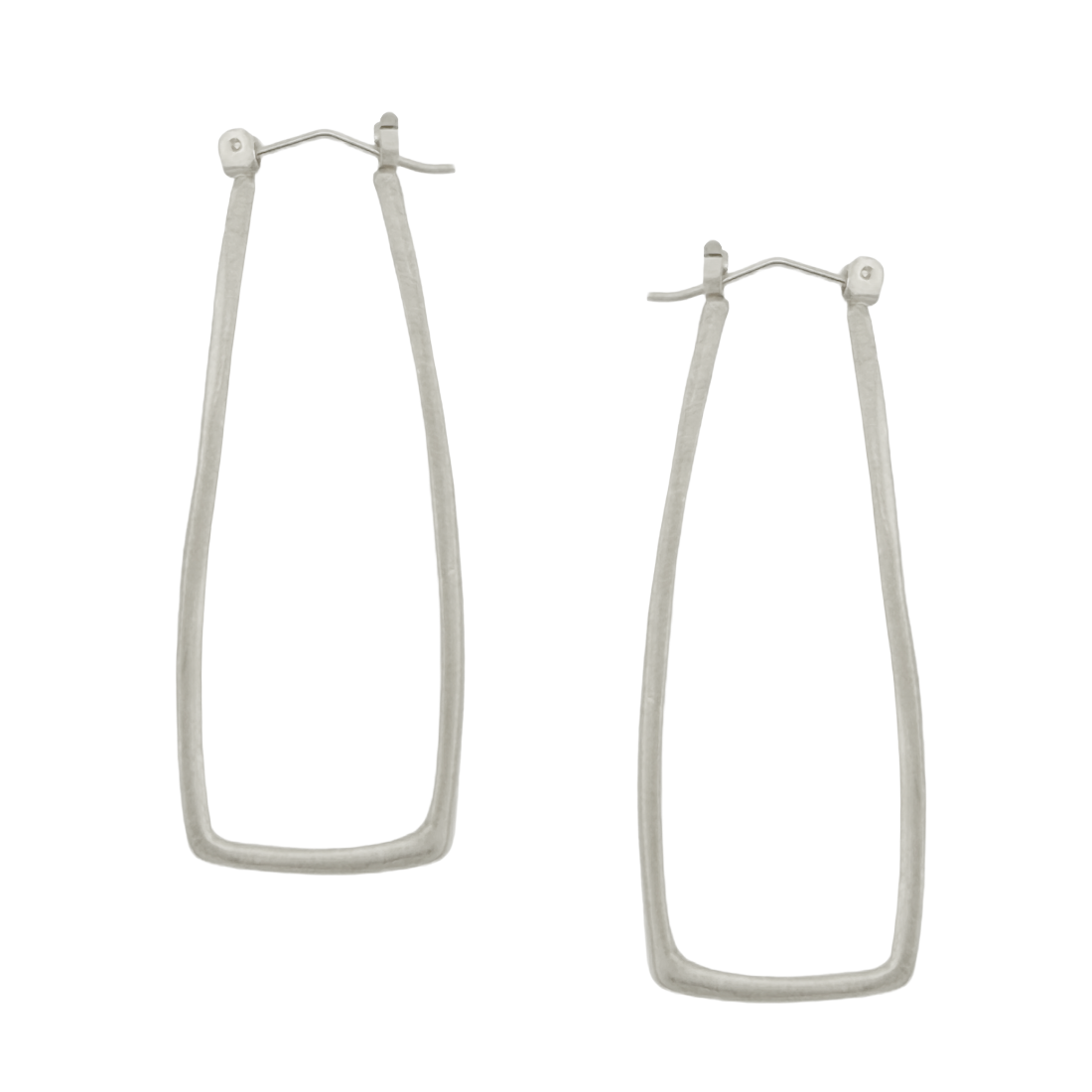 Long Thin Hoop Earrings