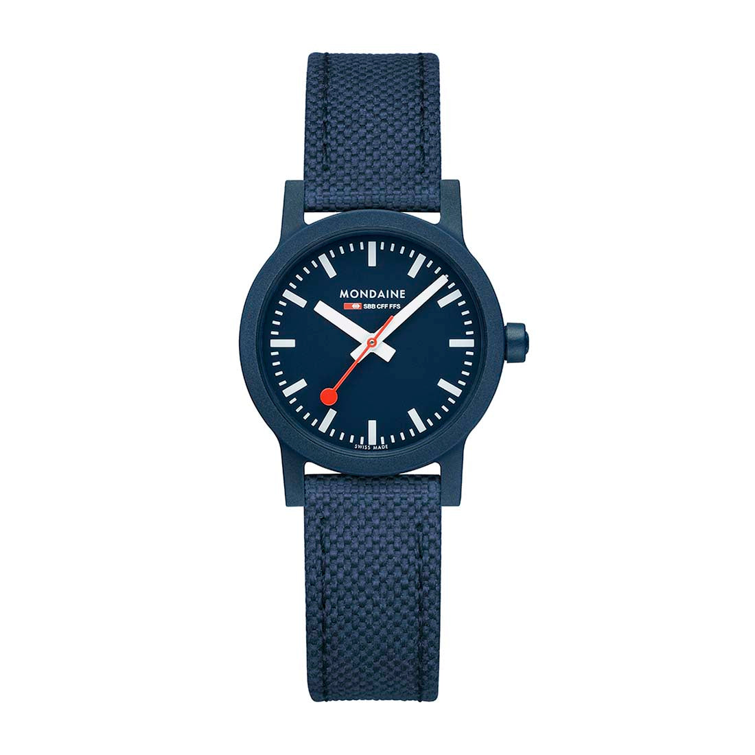 Essence Deep Ocean Blue Recycled Textile Strap Watch