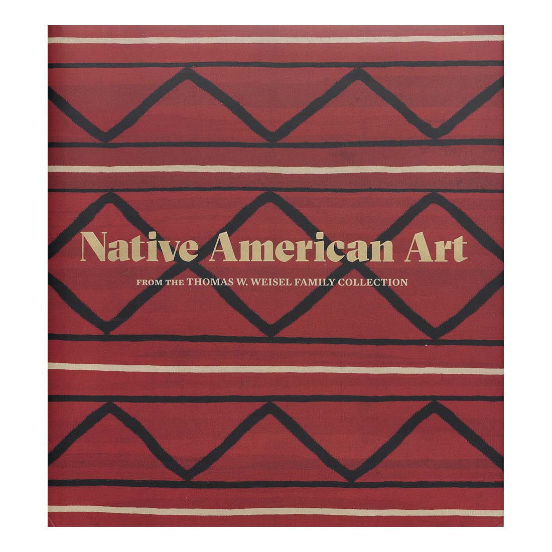 Cover of the book 'Native American Art' with a red and black geometric pattern design.