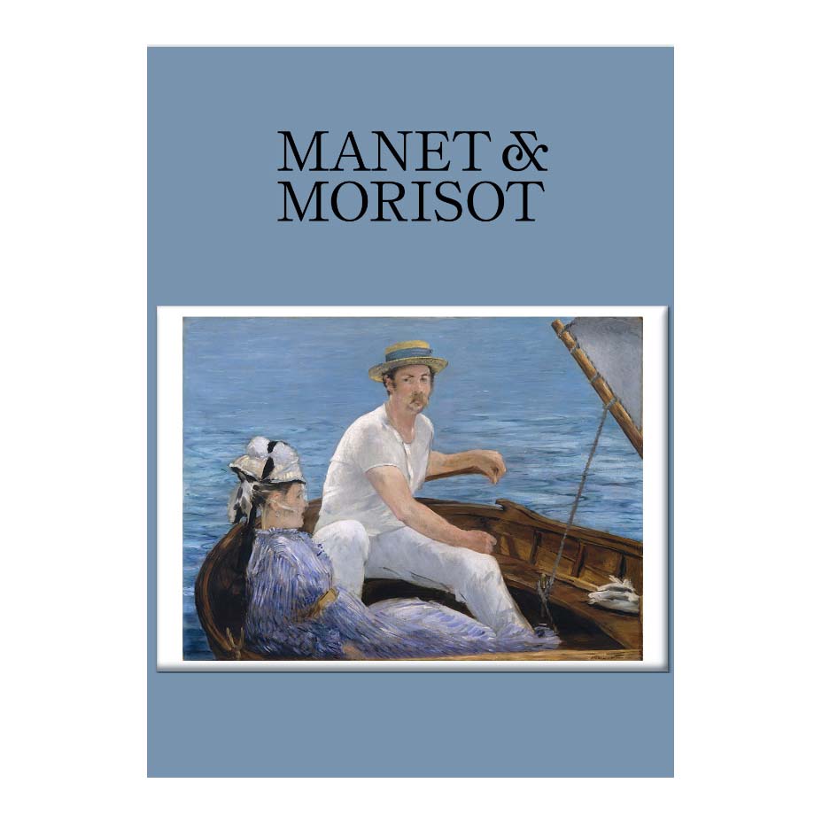 Book cover with 'Manet & Morisot' title and painting of a couple in a boat.