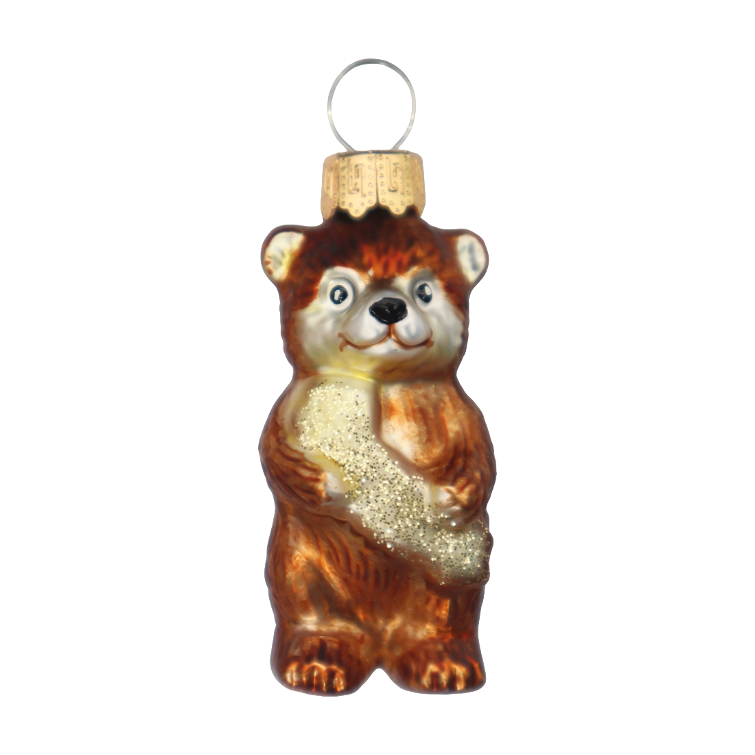 Mini Bear Hug Glass Ornament