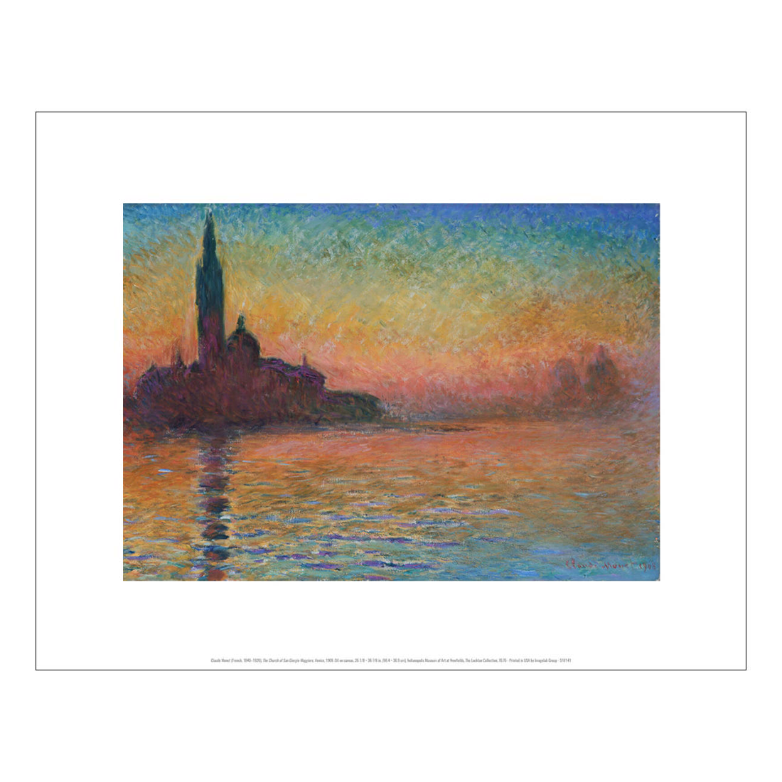 MonetSanGiorgioMaggiorebyTwilightPrint