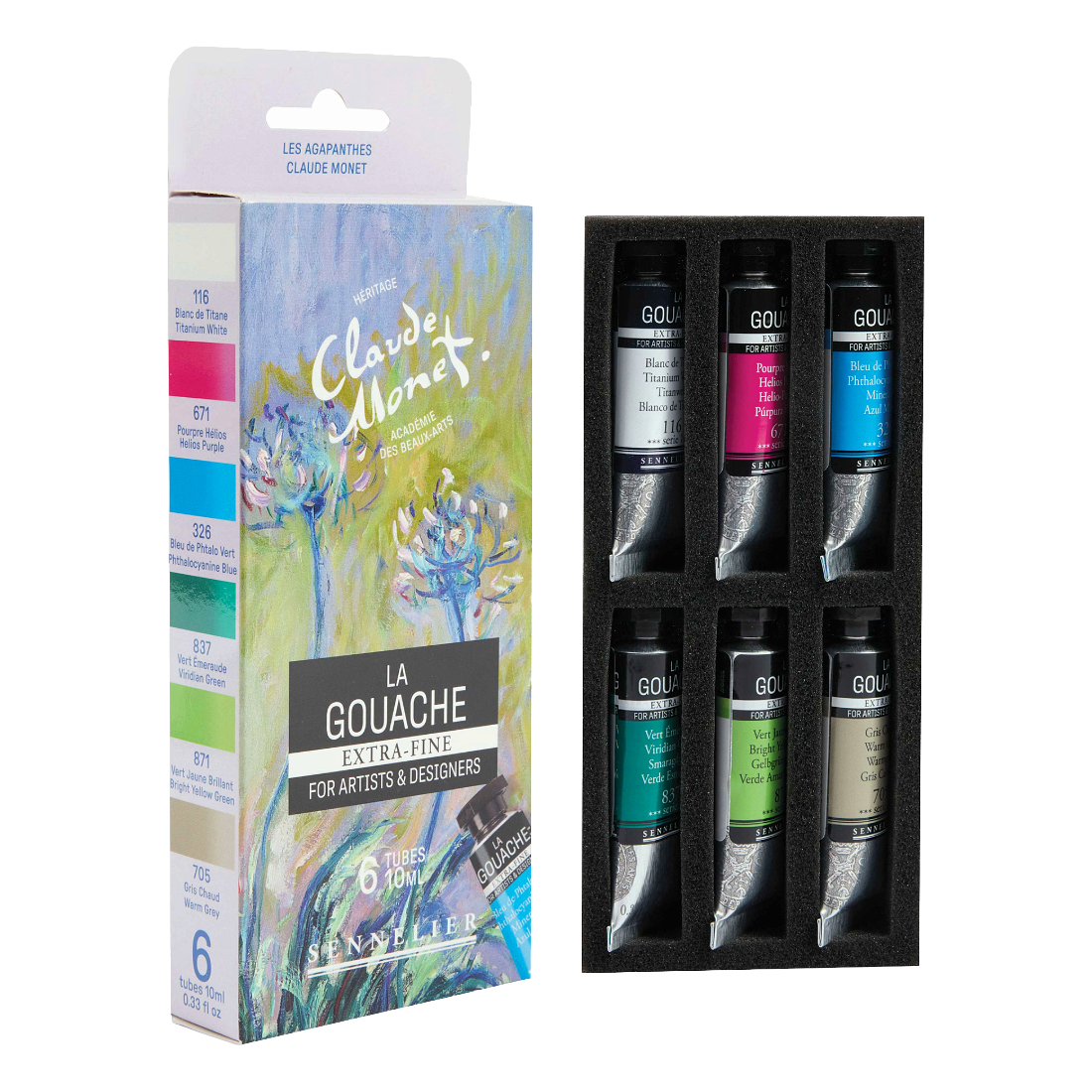 Monet Extra Fine Gouache Set of 6