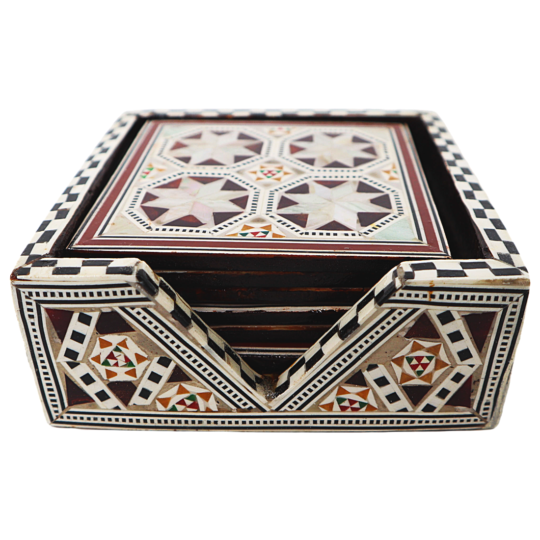 Mother of Pearl Square Coasters Set of 6