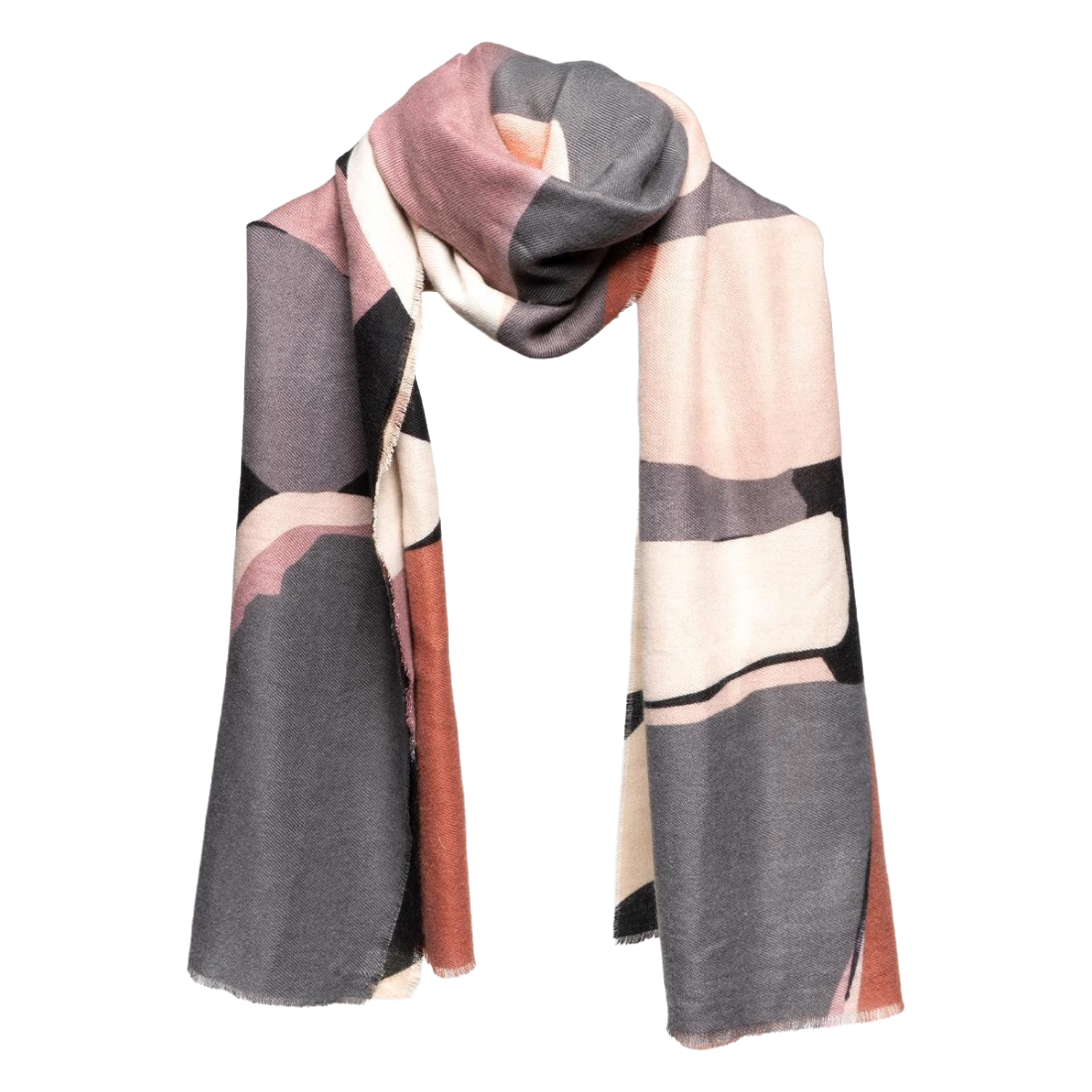 Abstract Muted Neutrals Scarf