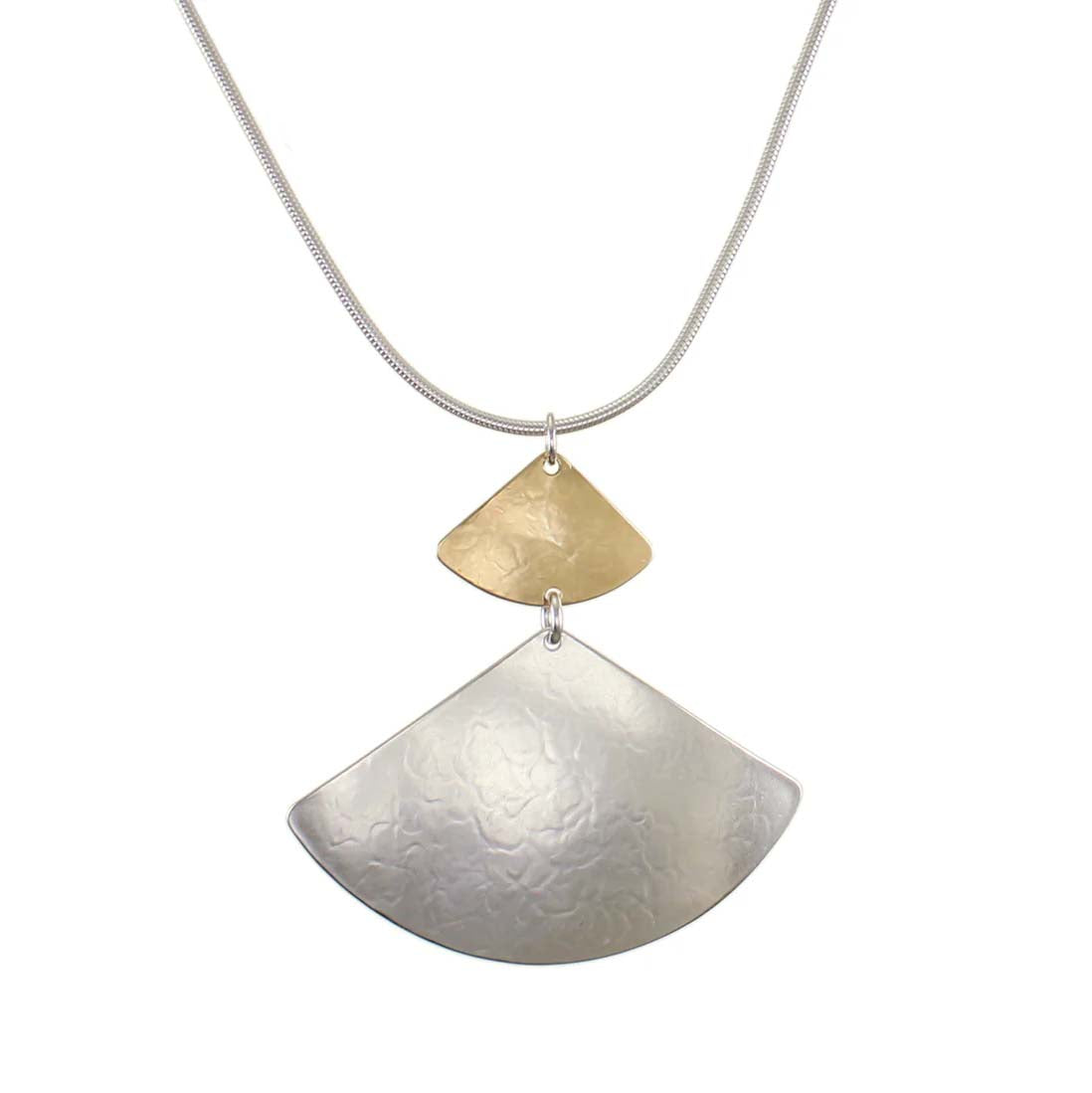 Mixed Metal Double Sail Pendant