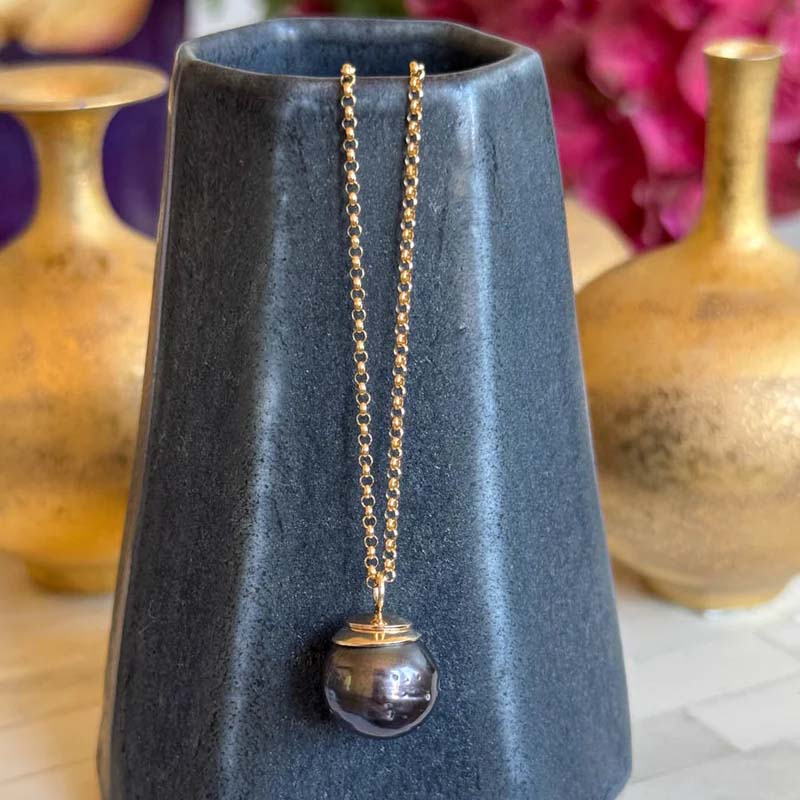 Cleo Peacock Pearl Pendant