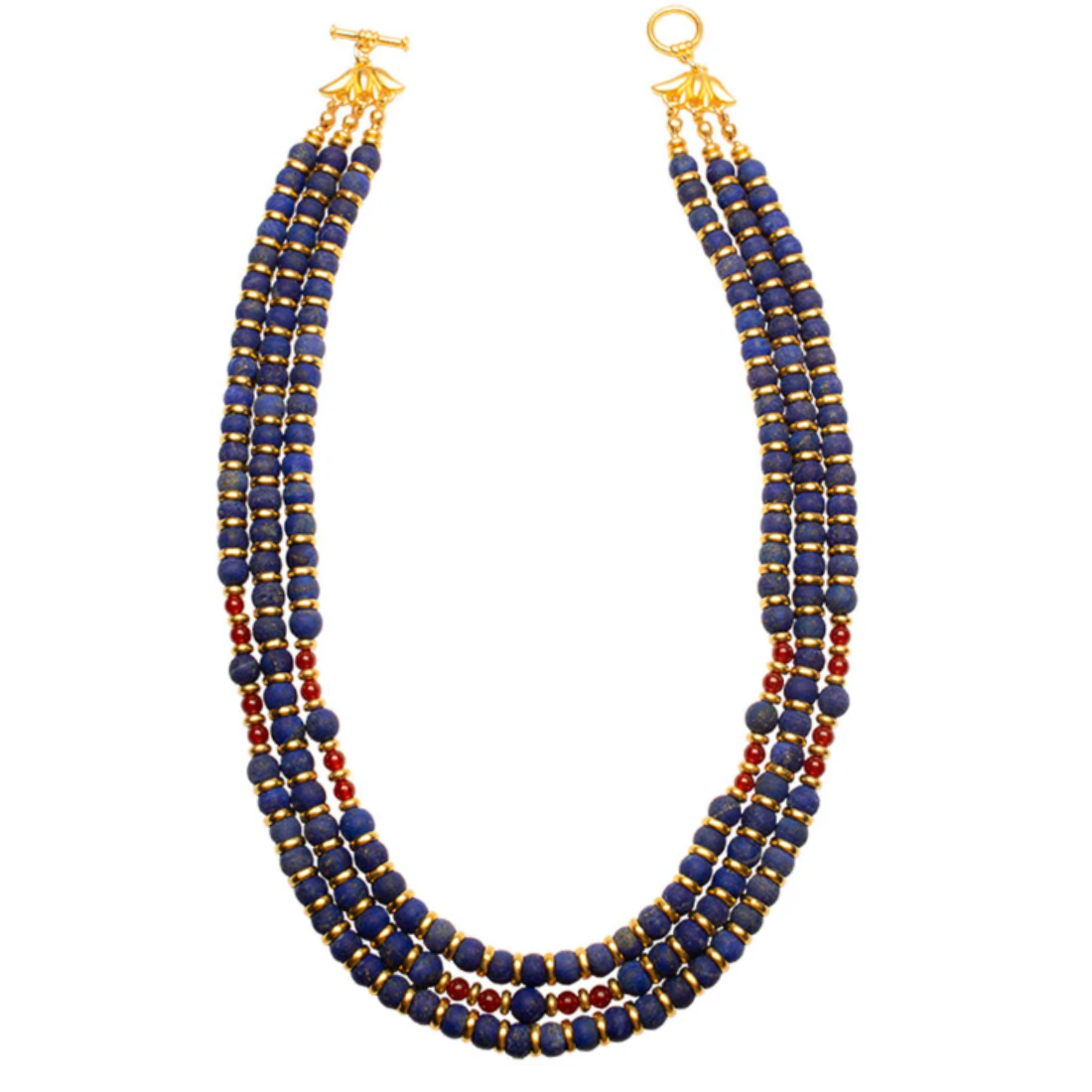 Nefertari Triple Strand Necklace