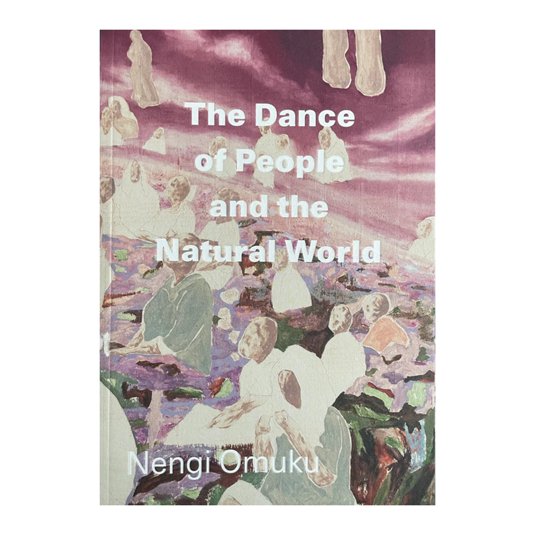 Book cover of 'The Dance of People and the Natural World' by Nengi Omuku with artistic depiction of people and nature.