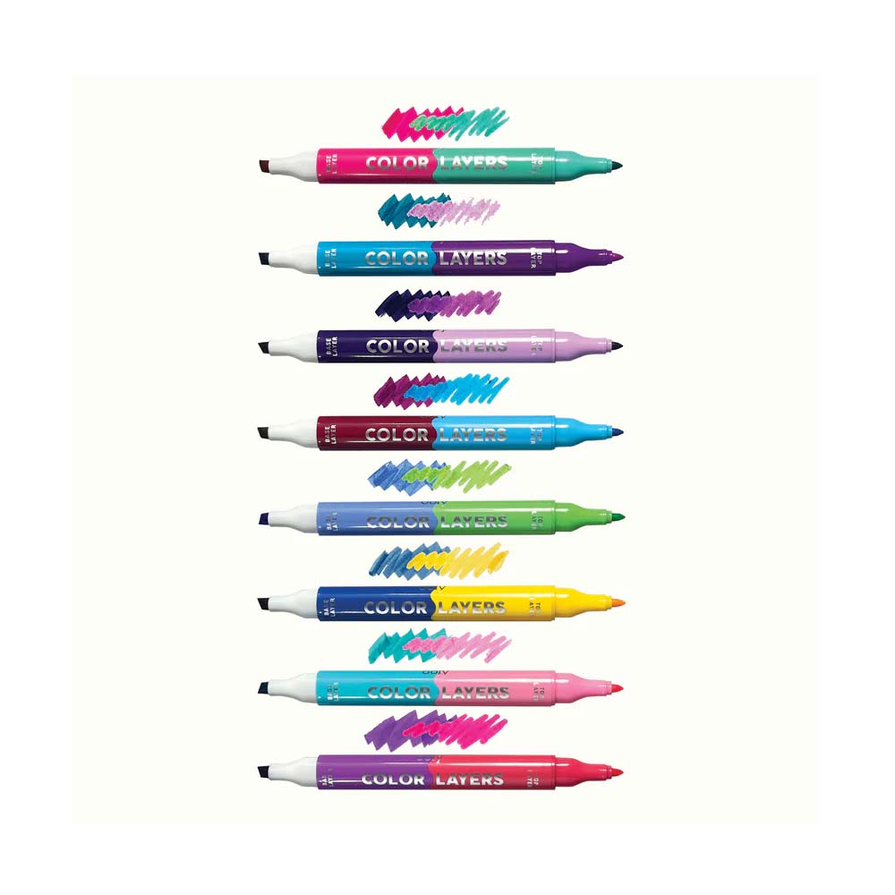 Color Layers Double Ended Layering Markers