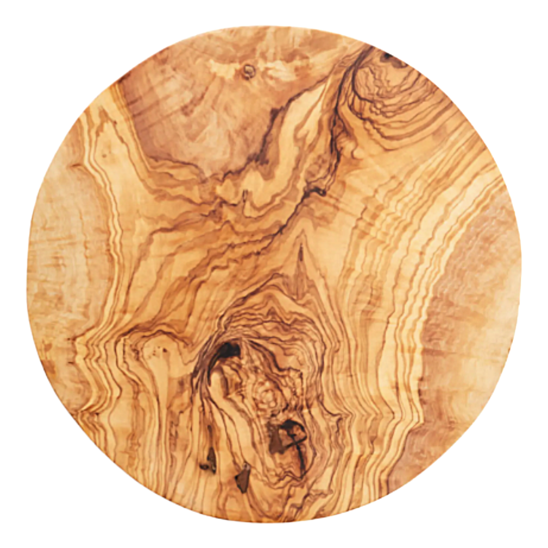 Round Olive Wood Platter