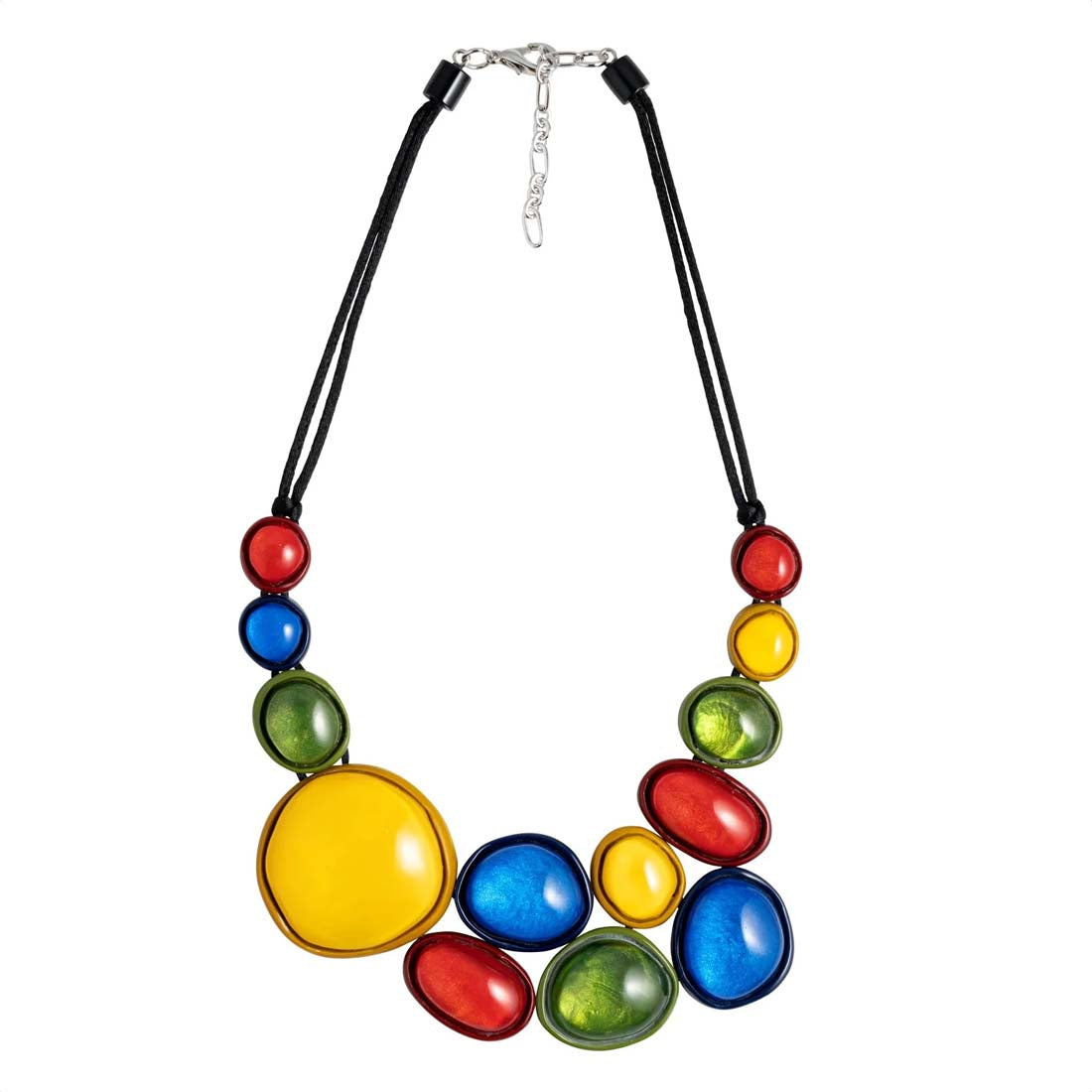 Persephone Multi-Color Resin Bead Necklace