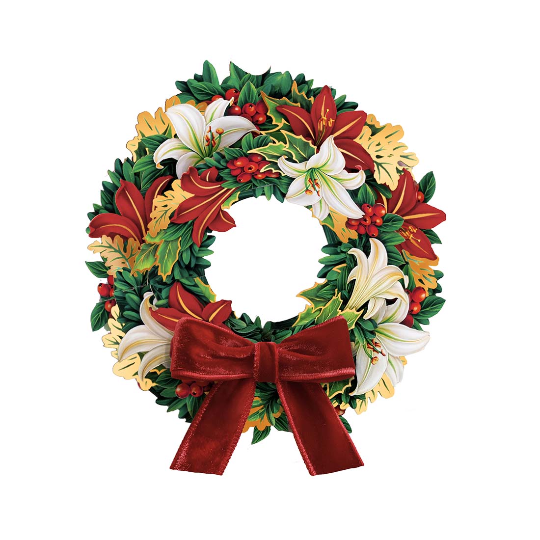 Winter Joy Wreath Notecard