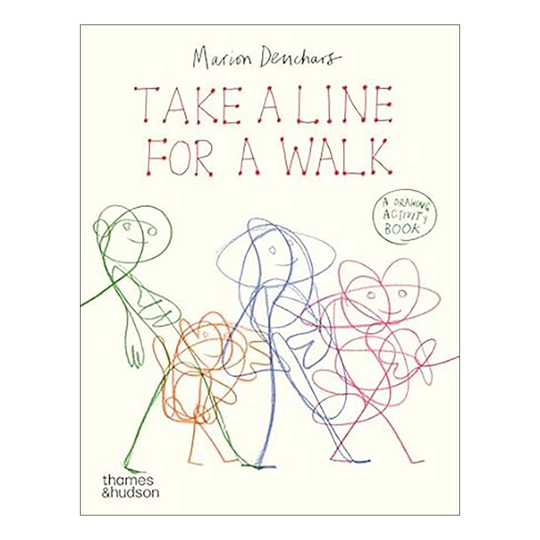 Book cover of 'Take a Line for a Walk' with line drawings of animals on a white background.