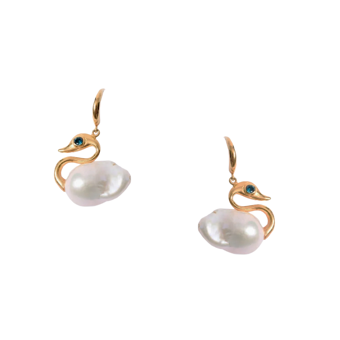 Pearl Swan Earring