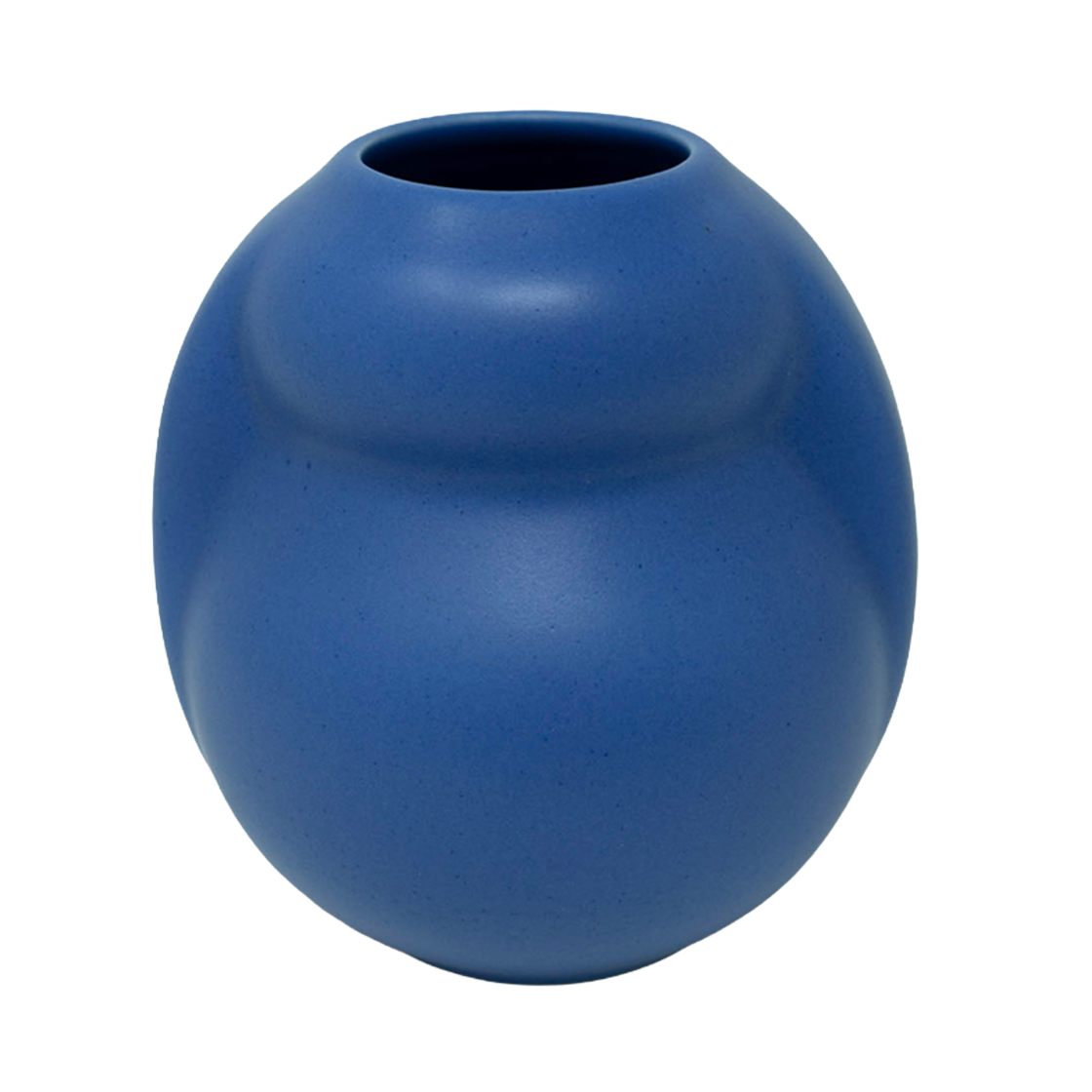 Ceramic blue vase